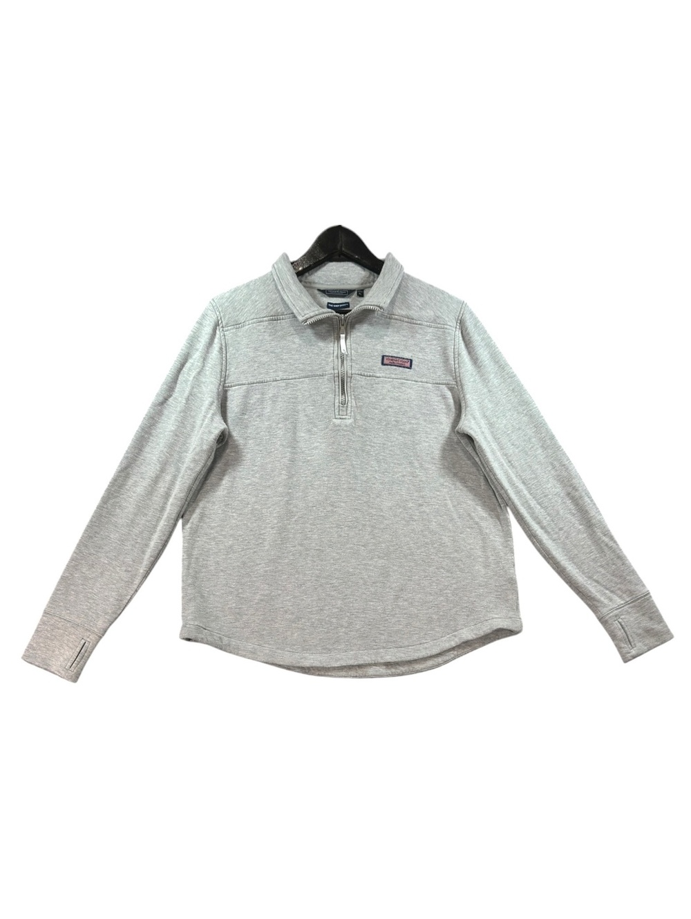 Vineyard Vines “The Shep Shirt” quarter-zip pullover in heather gray, size XL